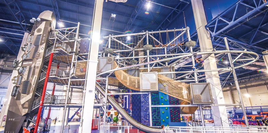 Overview Our Adventure Hub combines Fun Walls interactive climbing walls, Ropetopia s exciting ropes courses and adventure trails, Walltopia Caves challenging