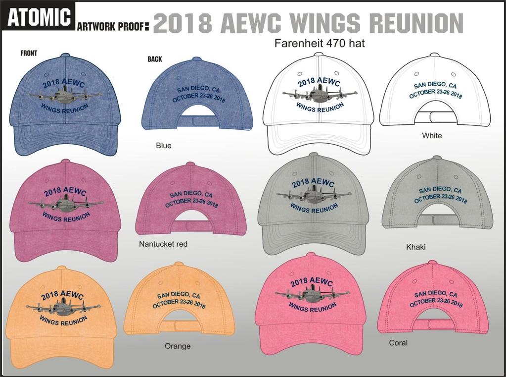REUNION COMMEMORATIVE CAPS The Fahrenheit Headwear solid color, unstructured, low-profile style caps are made with pigment dyed, washed cotton and includes an adjustable hook and loop closure.