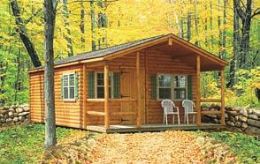 Just choose one of our six attractive cabin styles and start making cozy memories!