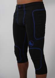 S to XL COMPRESSION LONG PANT (PADDED) COMPRESSION 3/4 PANT (PADDED) Black / Blue 100 % Rubax with FOAM Padding New design, new anatomic padding!