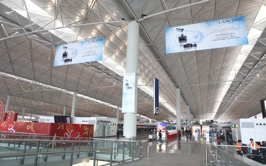 Banner Network 63% of HKIA departing passengers were well aware of the Ceiling Banner at Departure Hall L7* Lancome Check-in Ceiling