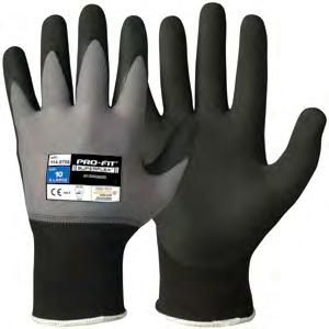 ASSEMBLY GLOVES Special nitrile foam coating Highly durable. Fitted model, comfortable and flexible. Good breathability. Suitable for: Detailed assembly Inspection Handling small parts, etc.