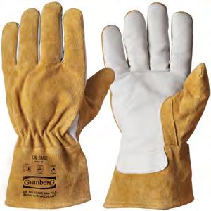 www.granberggloves.com WELDING GLOVES A-grade cow grain leather, fully lined Made for durability and long-lasting comfort. Designed with thumb base area reinforcement.
