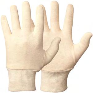 1131 8 9 10 Cotton with vinyl/pvc dots Blue, Red 25-27 cm Packaging: Pair (12/288) Art: 110.0364 COTTON GLOVES Knitted wrist Glove admits air and protects the hand from moisture/sweat.