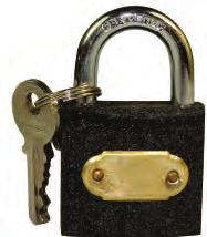 Carded Padlock Brass 30mm - Blister TRI20BC TRI25BC