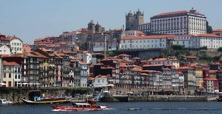 UNESCO World Heritage The Historic Centre of Porto, Luiz I Bridge and Monastery of Serra do Pilar, built along the hills overlooking the mouth of