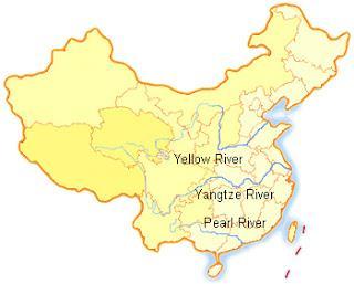 Xi Jiang River (West or Pearl) Travels 1,216 miles smaller than other rivers in China but delivers high volume of water