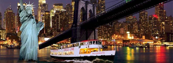 Harbor Lights Cruise You'll enjoy dazzling skyline views of Manhattan on this 2-hour cruise with a live tour guide narration.