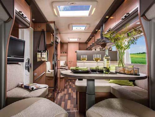 1 More living room than motorhome. More room, a feeling of more space, more topical harmony you get all of this from the new Sky TI.