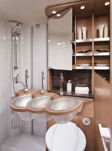 Sky Traveller Sleeping Bathroom Refreshing. OK, we admit it if you have one bathroom and six people you need a timetable.