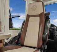 Turn as you like: swivelling Knaus pilot comfort seats with adjustable