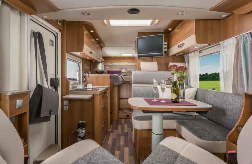 Van i Life Van Semi-integrated Semi-integrated with lift bed Alcoves Fully integrated Generous and open lines of sight and an outstanding feeling of spaciousness due to the new