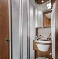 With its space-saving bathroom alone the motorhome demonstrates that comfort is not a question of size.