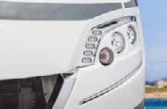 Knaus motorhomes LED daytime running lights. A plus in value for safety and design.