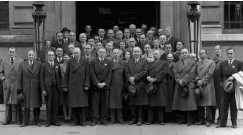 Slika 2: Konferencija međunarodnih tijela za standarde na kojoj je odlučeno osnivanje ISO, Institut inženjera u Londonu, 14.-26. listopada 1946.
