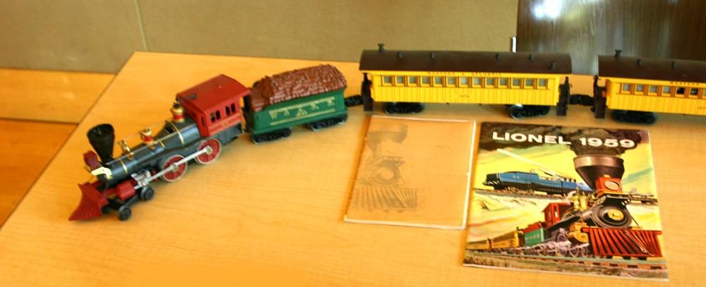 Boyd displayed this Lionel Super 0 Frontier set from 1959,