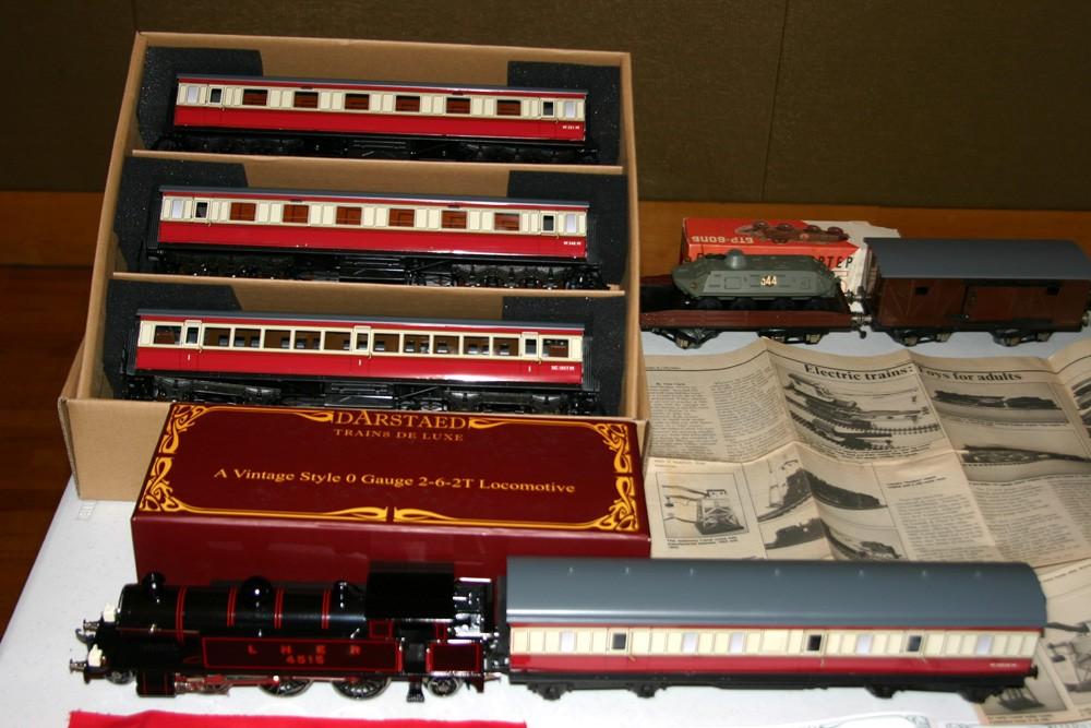 At left: Mark Boyd displayed these Darstaed British Rail coaches, along withj a