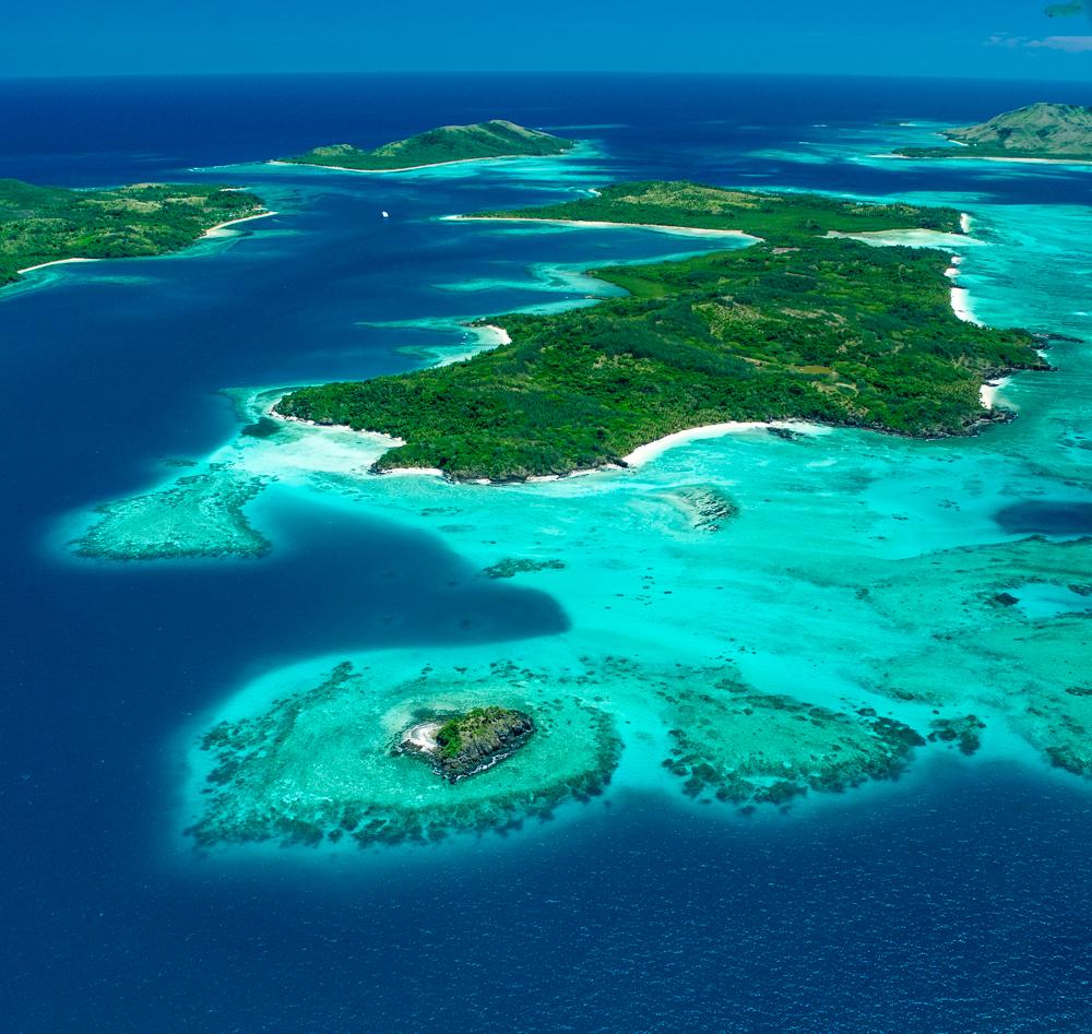 FIJI A country in the South Pacific, is a cluster of more than 300 islands. It's famed for rugged landscapes, palm-lined beaches, coral atoll reefs with clear lagoons and volcanic islands.