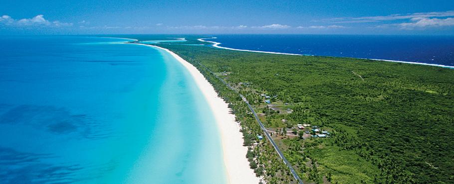 NEW CALEDONIA bordering on the Coral Sea. It is a French territory island known for its palm-lined beaches and marinelife-rich lagoons.