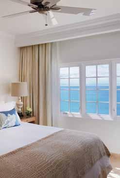 Deluxe Ocean View rooms Located throughout the resort, these intimate and well-appointed rooms feature terraces or balconies with breathtaking views of the Caribbean Sea.
