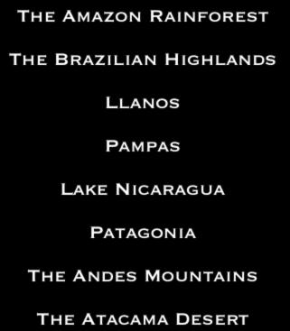 Rainforest The Brazilian Highlands Llanos Pampas Lake