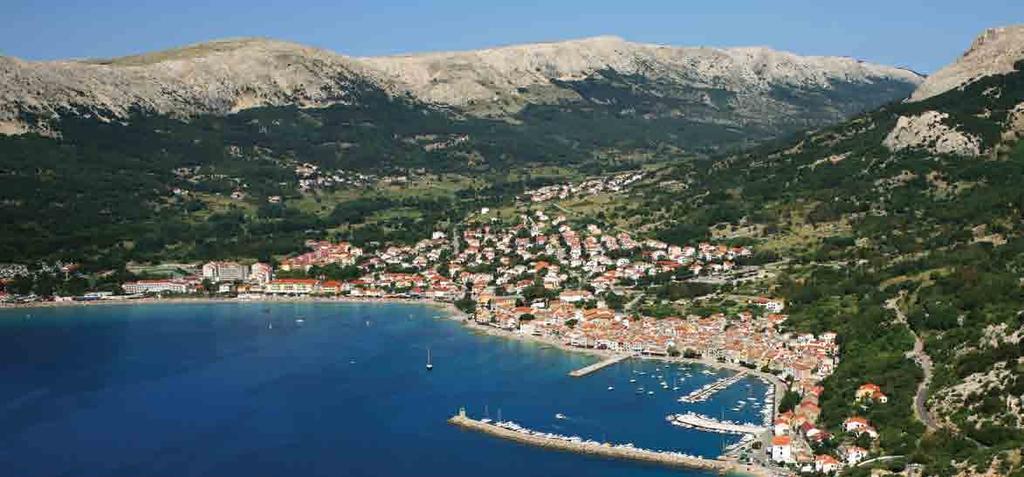 Baška The main trademark of Baška is a 2-kilometer-long beach, proclaimed one of the most beautiful in the world.