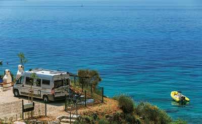 Camping Škrila With more than 700 m of breathtaking coastline and fragrant Mediterranean greenery providing shade during long