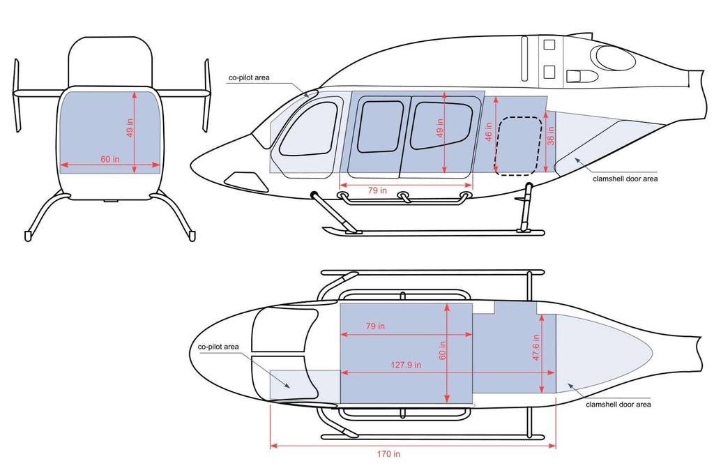 Largest cabin space in its category Cabin Volume 22 Best in class Basic cabin volume 130 ft 3 Total Cabin Volume With Copilot Area Without Copilot