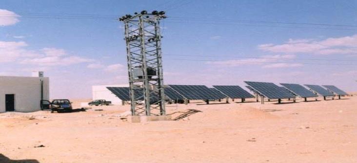 ukupan kapacitet od 220 kwp. Center of Solar Energy Studies (CSES) i Saharski Centar takođe su instalirali 150 sistema sa ukupnom snagom od 125 KWp. U 2012.