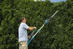 8880-28 HEDGE TRIMMER HIGHCUT 48 High performance Electric Hedge Trimmer. Pivoting blade is ideal for cutting the side of the hedge.