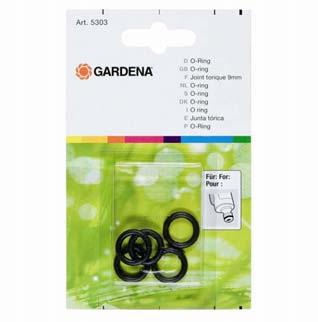 5303-20 O-RINGO 9mm For all Original GARDENA System connecting pieces, e.g. to click-on accessories, nozzles, sprayers and sprinklers.