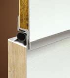 wood, steel reinforced frame filled with 1 thick high density foam and laminated with wood panel on