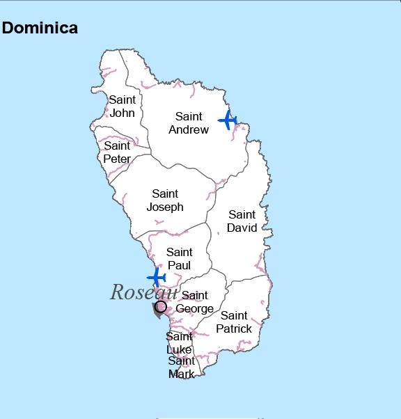 CDEMA S IMPACTED DOMINICA Initial reports from indicate: 15 confirmed deaths At least 16 persons missing based on communities visited 100% of country impacted Full population affected Disruption to