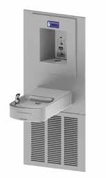 Barrier-Free Wall Mount Bi-Level Drinking Fountain with Sensor Activated Bottle Filler A132400S-BF4-W32-BCD A132W32 &