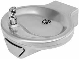 A421 Series Round fountain constructed of 18-gage, type 304 stainless steel Stainless steel anti-rotational,