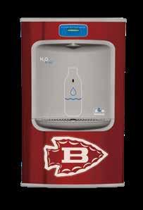 Coolers and Bottle Fillers customized with your school or