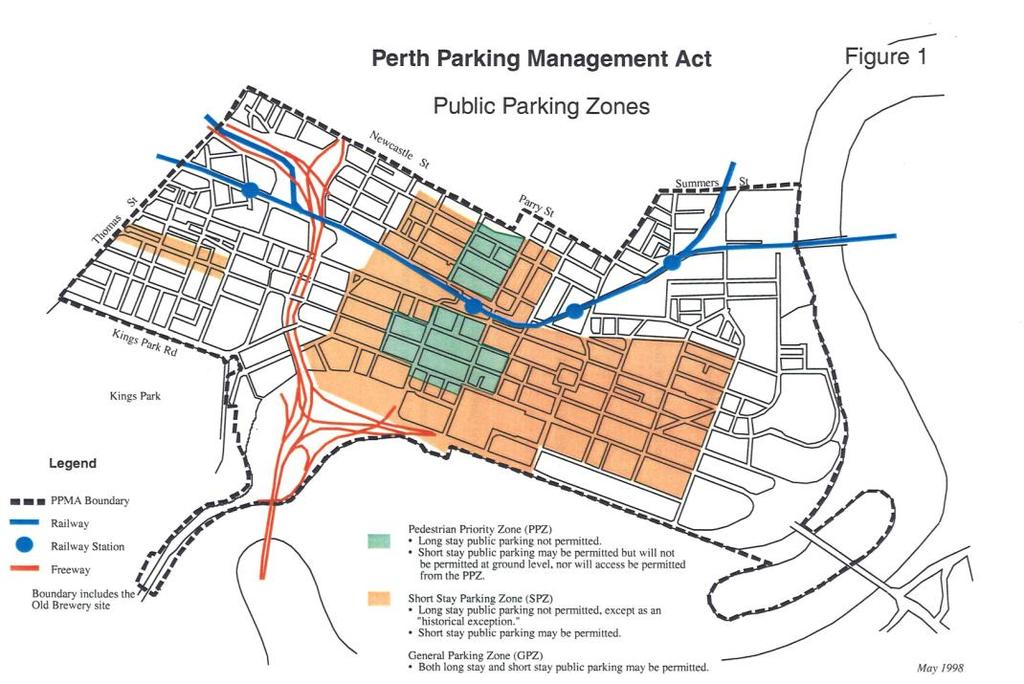 4 2.2 Licensing of Bays The Perth Parking Management Act requires that if parking for any purpose other than private residential is provided within the Perth Parking Management Area, the owner must