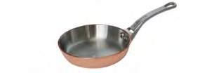 INOCUIVRE Copper St/steel with stainless steel handles Mini blinis pan ø 10 cm - 2-mm thick Code Désignation Øcm Th.