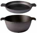 Lids are made of cast iron and can be used as freestanding frying, grill or
