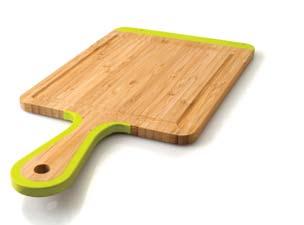 7 x 1/2 ) Material: bamboo and silicone - Silicone colour: lime green bamboo bread board open groove 1101705 38 x 37 x 2 cm (15 x 10 3/4 x 3/4 ) Material: