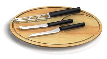 knife 20 cm (8 ) 1x chef s knife serrated 20 cm (8 ) 1x cleaver 17 cm (6 3/4 ) 1x utility knife 12 cm (4 3/4 ) 1x sharpener 20 cm (8 )