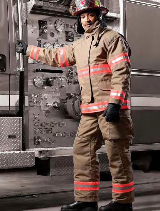 Liberty & LION E-Z GEAR Rental Liberty Gear The LION Liberty coat with bi-swing back is designed to enhance upper body maneuverability when performing firefighting activities.