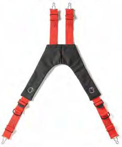 Model) Traditional Red color with Black padding Wire clip fasteners on front and back