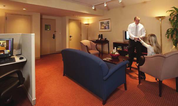 featuring large guest rooms with special furnishings and amenities designed for extended stays.