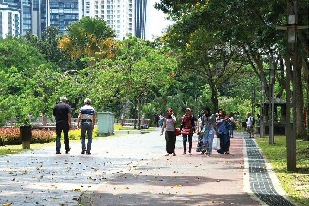 The park has an average footfall of 20,000 people daily. As for security, a police beat base has been set up at the park while close to 40 security guards carry out 24-hour patrols.