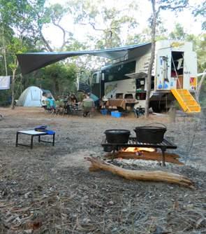 CAPE CATTLE CAMP SITE Professional Tour Guide & Hostess Cook while touring. Local guides for Weipa Eco Cruise, Horn Island and Thursday Island Tours. seat airconditioned Coach.