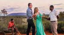 NB: A National Park entry ticket is $25 Adult and $12.50 Child and payable on board the coach. Duration: Pick up 1 hour prior to sunset. $325 Adult An intimate dining experience under the outback sky.