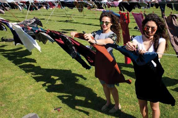 AS WE ARE FULL EMPOWERMENT In June 2015, thousands of women s dresses were hung on clotheslines across the field of Prishtina s football stadium, as part of an art
