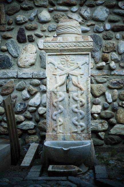 STORIES OLD AND NEW OF A COUNTRY THRIVING The old drinking fountain of Sheh Osman Baba was built in 1605 and is found at Halveti Tekkie in Prizren, Kosovo.