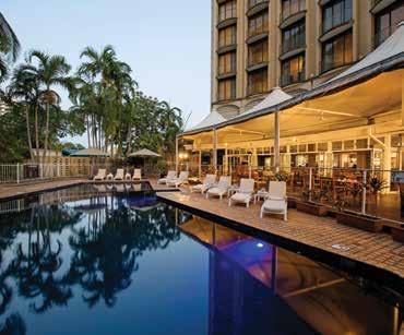 The Top End DARWIN ACCOMMODATION DoubleTree by Hilton Darwin From price based on 1 night in a Guest Room, valid 1 30 Apr, 1 Nov 17 31 Mar 18. From $ 77 * 122 Esplanade, Darwin MAP PAGE 24 REF.